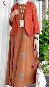 SF SETELAN BLAZER WANITA DAN DRESS OUTER TERLARIS SETELAN ONESET BY SHOFIYA FASHION MUSLIM KEKINIAN