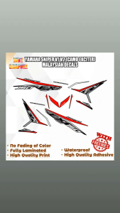 YAMAHA SNIPER V1 V2 (CAMO EXCITER) MALAYSIAN DECALS (WATERPROOF LAMINATED FADE PROOF)