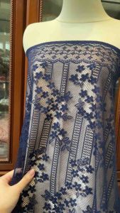 Bahan Kain Brokat Lace Vintage Ayana Warna Sage Green