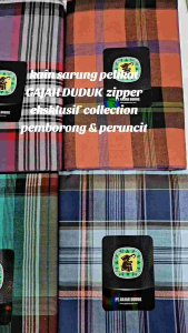 KAIN SARUNG PELIKAT GAJAH DUDUK MIKA ZIPPER PEMBORONG & PERUNCIT
