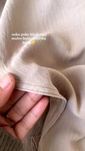 Hijab bergo maryam Jumbo Crinkle airflow XXL