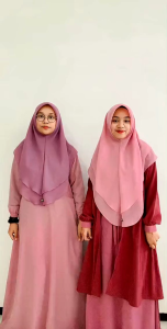 Hijab 2 Layer Ceruty Babydoll Premium Size L