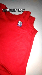 Wulanda 6 pcs singlet kaus dalam / pakaian dalam anak bayi warna tua / tangtop polos tiga kombinasi warna untuk laki laki dan perempuan merek RENE