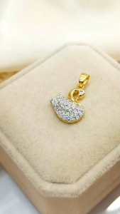 จี้หงส์ A371 พลอย น่ารัก ทองไมครอน เพชร ทองสวย แฟชั่น สวยๆ ทองสวย