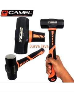 PALU BODEM | BOGEM | GODAM RUBBER HANDLE SLEDGE HAMMER CAMEL 2 LB