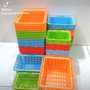 Rổ 2 quai xách đựng xà phòng xà bông phòng tắm - Đựng mỹ phẩm nhựa Đại Triển