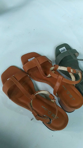 Sandal wanita heels murah kekinian tali ban satu 5Cm AR 15