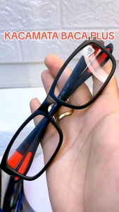 Kacamata Baca Plus Lensa Blueray Antiradiasi Model Sport Pria & Wanita