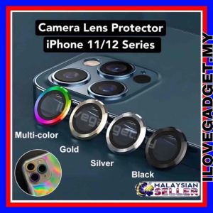 Camera Lens Film Protector for iP 13 Pro Max  11 11Pro 12Pro Max 12 Pro 12Mini Camera Ring Glass Protector Metal Rainbow