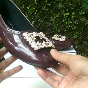 RGVD : Sepatu wanita flat shoes /sepatu glossy R-012/sendal wanita terbaru