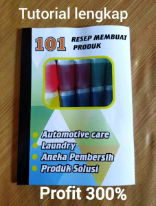 Buku Resep Kimia Industri UMKM Automotive care Aneka Pembersih dan Sabun Laundry Produk Solusi