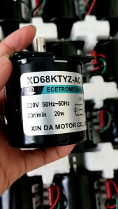 Mô tơ giảm tốc 220v - 20w chế lò quay tự động