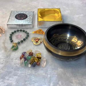 Fortune Bliss 10k Gold Lucky Charms Jade Bracelet