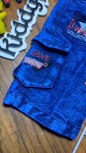 Jeans Pendek Anak Model Kantong Samping - Usia 2-11 Tahun