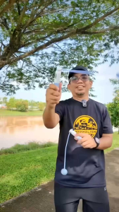 Agnite - Tali skipping digital dengan penghitung jumlah lompatan dan kalori otomatis Teknologi LED Night Vision / Electronic Counting Jump Rope - Merah Muda (Pink)