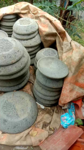 Cobek batu asli murni batu gunung sudah sama ulekan