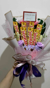 Buket Coklat Besar Silverqueen 55gr | Buket Coklat | Hadiah Ulang Tahun