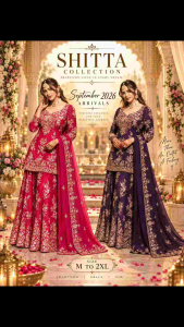 [PRE-ORDER] 2026 SEPT WOMEN HEAVY EMBROIDERED BOLLYWOOD PALAZO STYLE SUIT WITH DUPATTA INDIAN PAKISTANI WEDDING PARTY FESTIVE WEAR M TO 2XL ( DELIVERY 10 WORKING DAYS) ETA: 2026-12-30