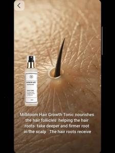 Milbloom Rosemary Hair Growth Tonic .Hair fall control. Anti Hair Loss . Oily Scalp . 120ml