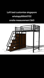 Loft bed customize singapore for condo/HDB/kids room/adult loft bed