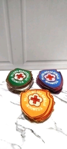 BED BADGE LOGO PMR BORDIR/LOGO PALANG MERAH REMAJA BORDIR