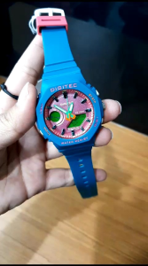 JAM TANGAN WANITA - ANAK DIGITEC ORIGINAL DA-3119T DOUBLE TIME ANTI AIR RENANG