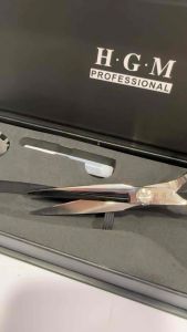 HGM Professional Hairdressing 6 Inch Left Scissors Hair Scissors Barber Knife Scissors 左手专用专业美发理发剪刀平牙打薄柳叶发型师专用