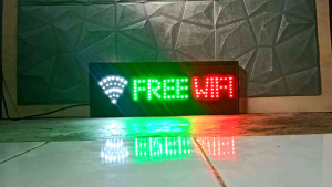 LED sign free wifi