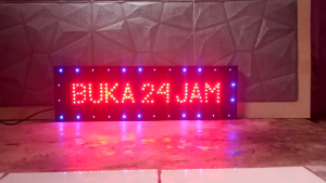 LED sign Buka 24 jam