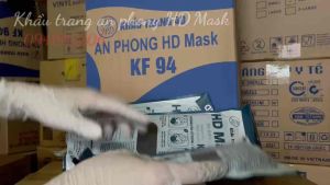 [HCM] Combo 50 Chiếc Khẩu Trang KF94 AN PHONG HD MASK 4D Kiểu Hàn Quốc ĐẠT CHUẨN Khẩu Trang Y Tế KF94 An Toàn Ôm Sát Mặt Sản xuất tại Việt Nam