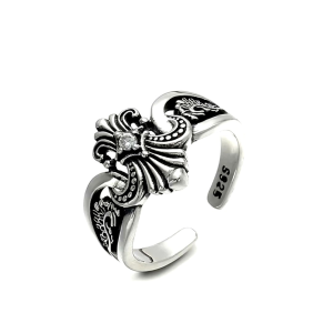 Cincin Elegan Desain Athena Crown (Adjustable)