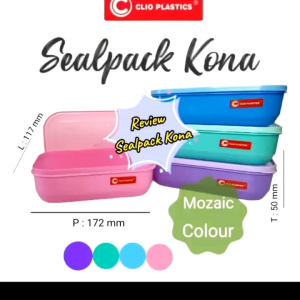 Lunch Box Kona Clio Mozaik Colour 700ml Tahan Panas