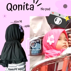 Jilbab Anak Qonita PAUD (2-4 Thn): Kerudung Anak Mudah Dipakai