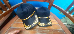 Topi Taktikal Padi Kapas Full Jaring Doblemesh Hitam