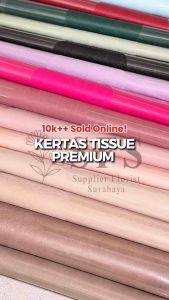 [1 PACK +-40LBR] KERTAS TISSUE PREMIUM SMALL SIZE 30 X 30CM UKURAN KECIL TISSUE PAPER KERTAS RUMBAI SERUT DEPAN BUNGA KIWIR KIWIR LIDAH BAHAN HALUS SUTERA MESH PAPER DALAMAN BOUQUET KERTAS BUNGA BUKET BUNGA SURABAYA WRAPPING PAPER ALA KOREA