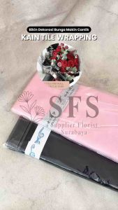 [PER ROLL] KAIN TILE WRAPPING BUNGA WRAP BUNGA KOREA KOREAN STYLE KAIN TILLE TULE TULLE