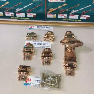 [chính hãng] Bộ chốt clemon mạ vàng và 2.5M thành trượt (1.5m 1m) cao cấp Việt Tiệp 09852 - Bảo hành 2 năm