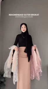 Ranum Outer Brukat ( outer only ) tule bordir mix tule dot aksen renda