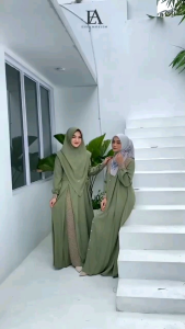 Ayyana Sari Gamis syari terbaru 2024 Mewah Gamis plus hijab ukuran m l xl xxl terlaris maxi dress