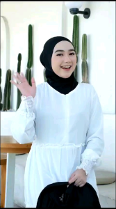 Instant Hannie Miulan Hijab Bergo Dagu Viral Kerudung Dewasa Polos Anti Tembem Murah