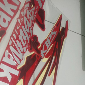 Stiker Striping Motor Kawasaki Ninja RR 2011 Merah