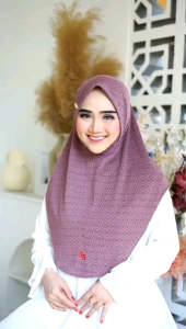 Hijab Bergo Dagu Malay Soft Pet Jersy Mamosa /Hijab Instan Keyra Malay