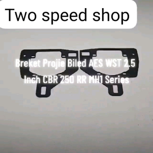 Breket Dudukan Lampu Projie Biled AES WST VAHID 2.5 Inch MH1 Ninja 250 Fi / ZX25R