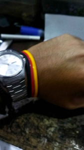 SATU SET / SATU PASANG GELANG KARET DAN CIN CIN KARER BENDERA GBR / GELANG RUBER