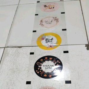 Plastik Lid Seal cup Motif Thank You isi 1000 Cup
