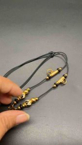 3 องค์ สร้อยเชือกร่ม ห้อยพระ 3 องค์ พร้อม ตะขอตัวเอม สร้อยพระสร้อยคอคล้องพระ ไมคร่อนลงยาอะไหล่เลเซ่อ เชื้อกร่าม 1.2มิล ปรับสั้นยาวได้