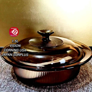1.5L VISION CORNING USA CASSEROLE DISH (Lightly Used) • Japan Surplus