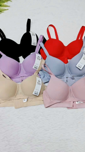 Wireless Thin Sponge Bra Breathable Glossy Small Breast Underwear Push Up Cotton Intimates Bra For Women 8800