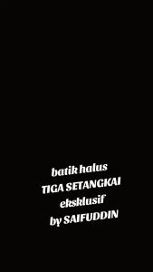 KAIN SARUNG BATIK HALUS TIGA SETANGKAI SIAP JAHIT EKSKLUSIF