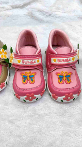 SEPATU ANAK PEREMPUAN TERBARU MOTIF KUPU KUPU BUNYI CIT CIT UMUR 8BLN-3THN